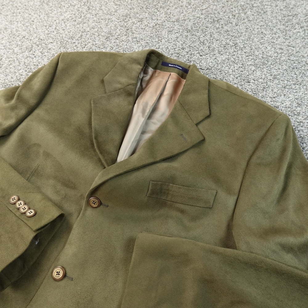 VTG Chaps Ralph Lauren Blazer Mens 41 Green Faux Suede Sport Coat Jacket Canada